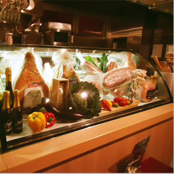 飲食店ショーケース