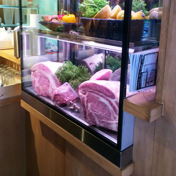 飲食店ショーケース